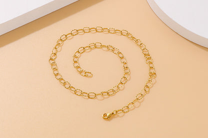 Fashion Simple Hollow O-chain Bracelet Necklace Set Wholesale Gooddiy