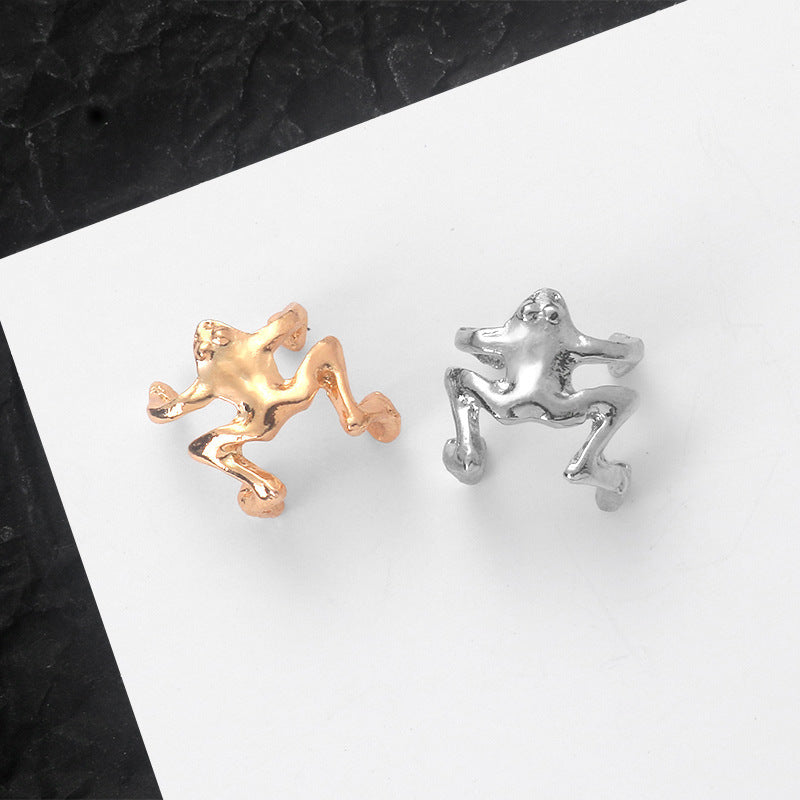 Fashion And Cute Alloy Plating Unisex Frog Ear Clips