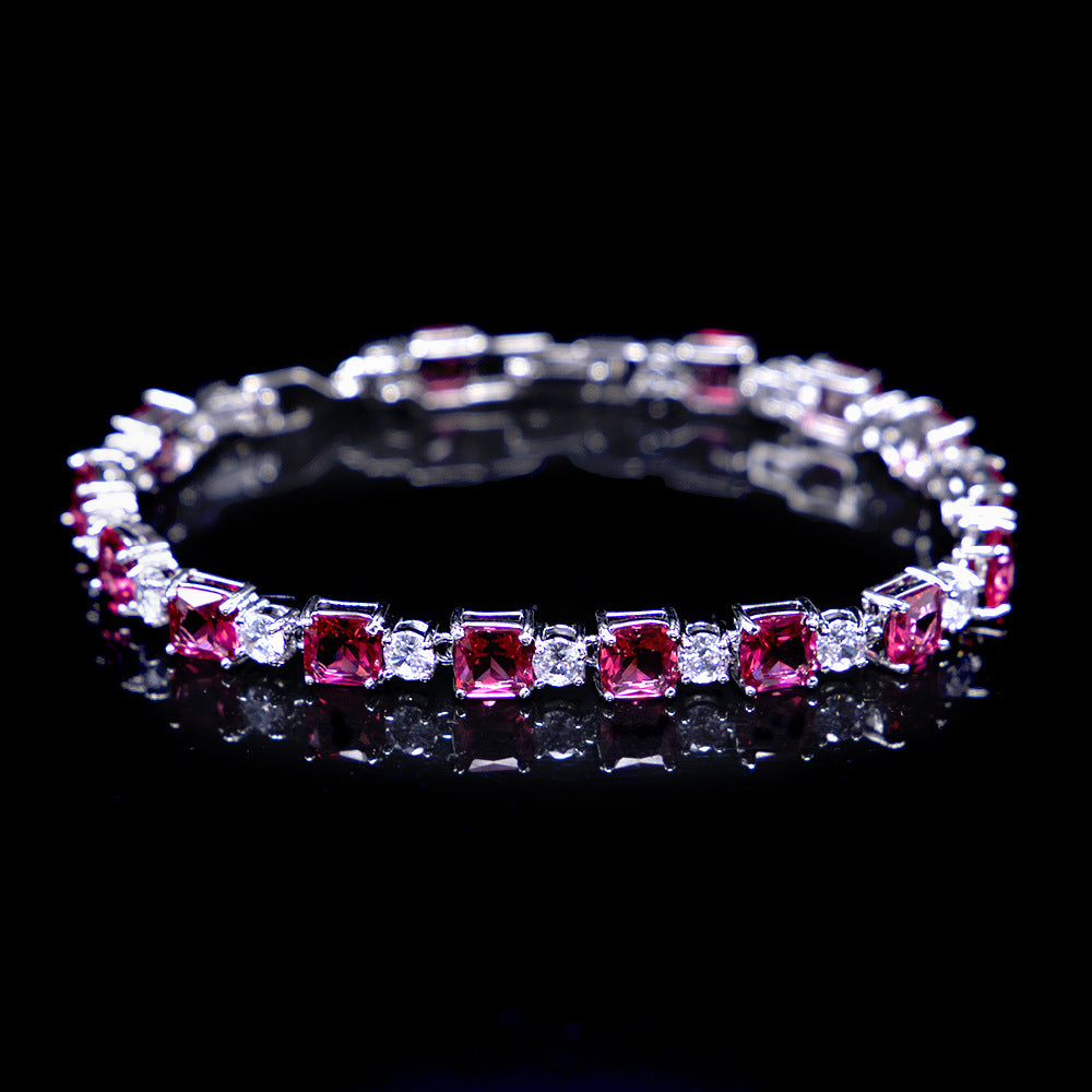 1 Piece Fashion Water Droplets Copper Inlay Zircon Bracelets