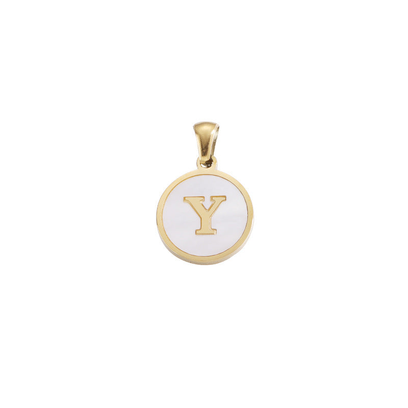 Hip-hop Letter Alloy Metal Plating Gold Plated Women's Pendant Necklace