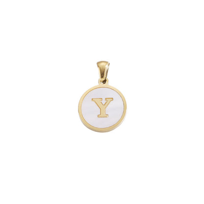 Hip-hop Letter Alloy Metal Plating Gold Plated Women's Pendant Necklace