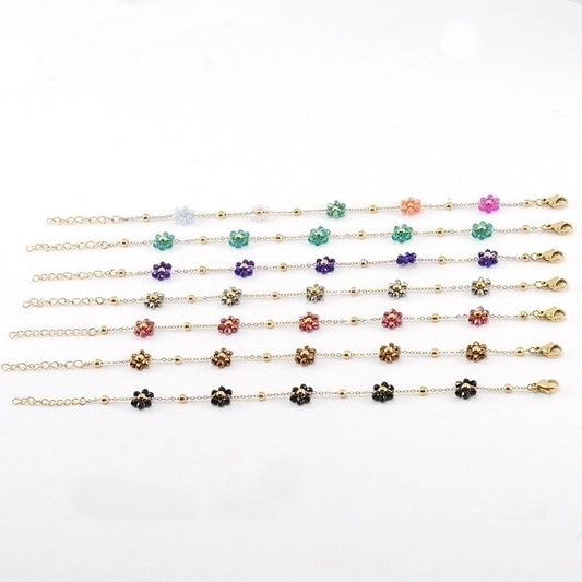 Wholesale Lady Flower Stainless Steel Titanium Steel Plating Bracelets Necklace