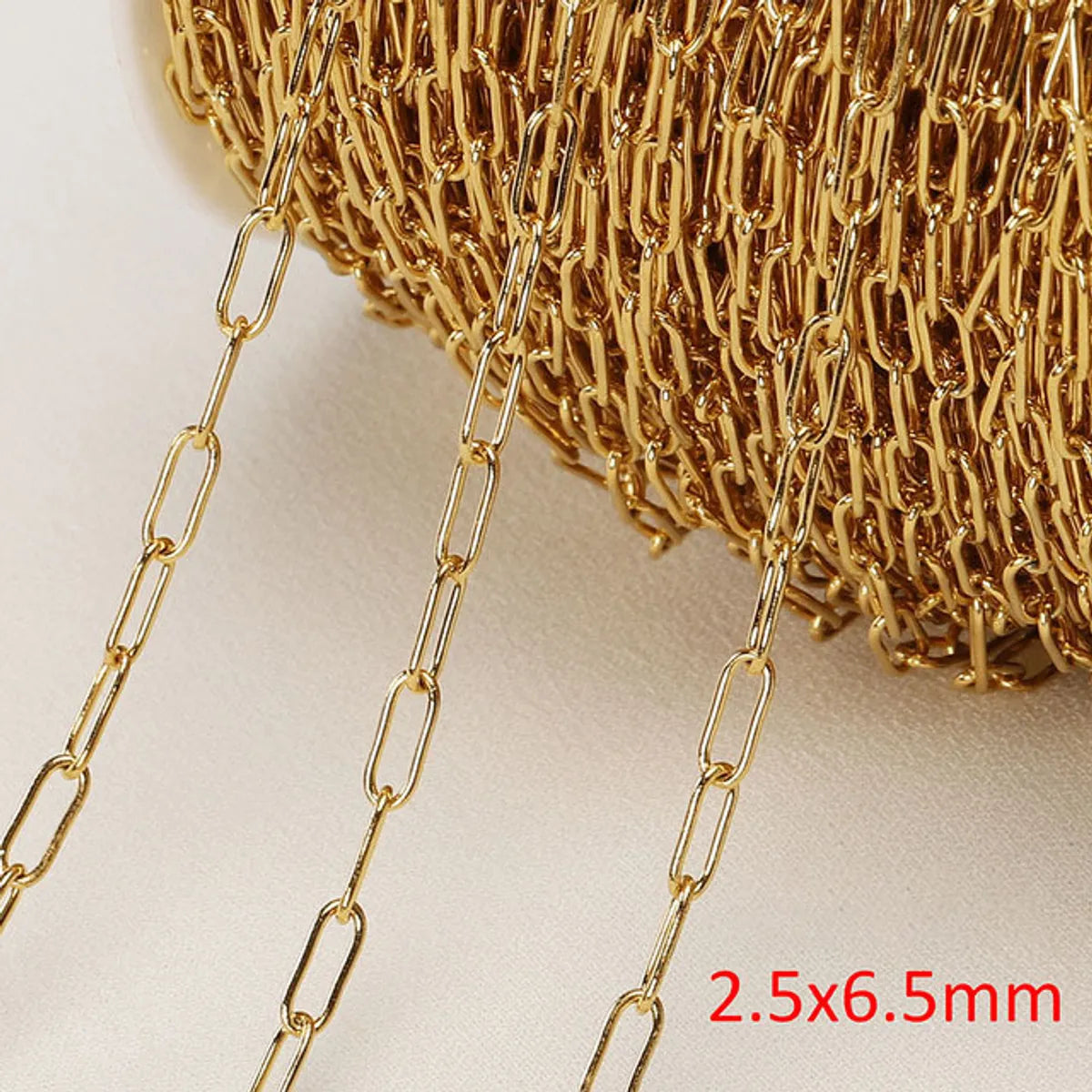 A Pack Of 2 M 2MM 3mm 4mm 304 Stainless Steel 18K Gold Plated Polished Jewelry Accessories