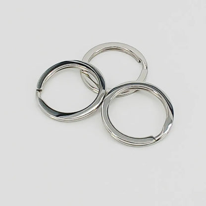 A Pack Of 6 28mm 30mm 32mm 304 Stainless Steel Round Heart Shape Polished Jump Ring