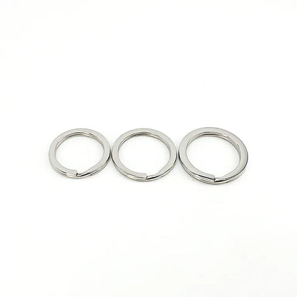 A Pack Of 6 28mm 30mm 32mm 304 Stainless Steel Round Heart Shape Polished Jump Ring