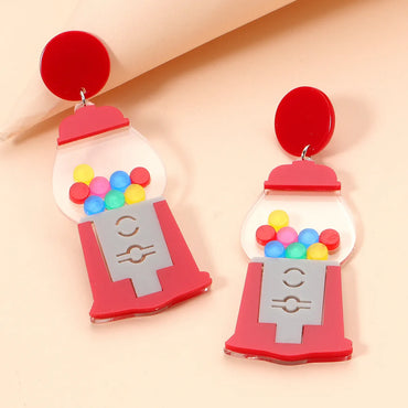 Acrylic Acetate Plate Earrings