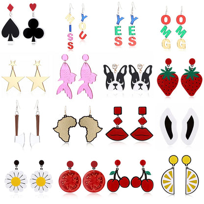 Geometric Plating Alloy No Inlaid Earrings Ear Studs