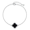 Agate Sterling Silver Elegant Plating Flower Bracelets