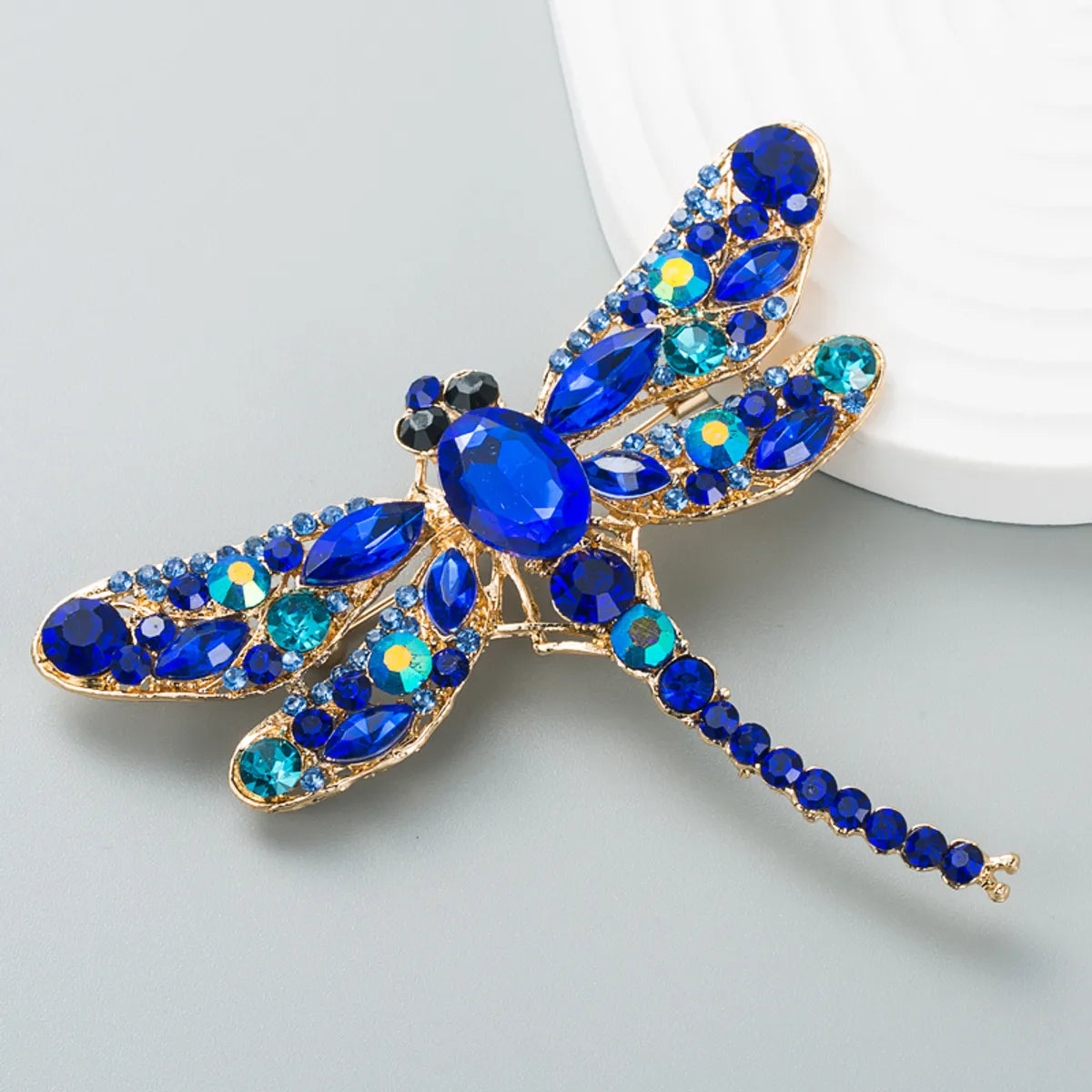 Alloy Diamond Super Flash Dragonfly Cartoon Brooch Female Pin Wholesale