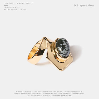 Alloy Fashion Geometric Ring  (Alloy) Nhqs0330-Alloy