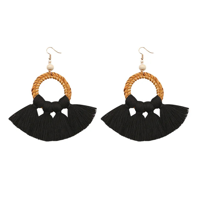 Alloy Fashion Tassel Earring  (Orange E68456)  Fashion Jewelry Nhuk0039-Orange-E68456