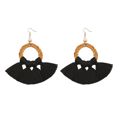 Alloy Fashion Tassel Earring  (Orange E68456)  Fashion Jewelry Nhuk0039-Orange-E68456