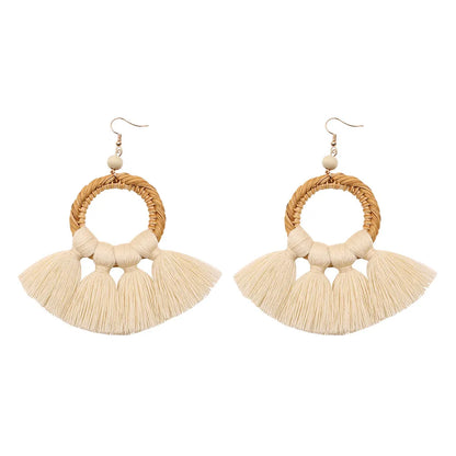 Alloy Fashion Tassel Earring  (Orange E68456)  Fashion Jewelry Nhuk0039-Orange-E68456