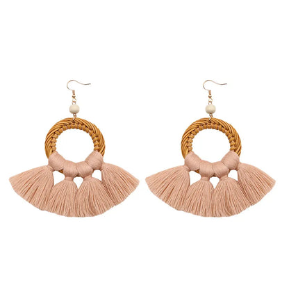 Alloy Fashion Tassel Earring  (Orange E68456)  Fashion Jewelry Nhuk0039-Orange-E68456