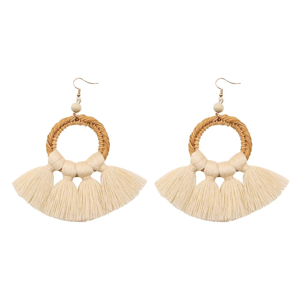 Alloy Fashion Tassel Earring  (Orange E68456)  Fashion Jewelry Nhuk0039-Orange-E68456