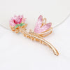 Alloy Hairpin Women'S Shark Clip Oversized Flower Flower Paint Tulip Shark Clip Hair Accessories High-Grade Grab Clip