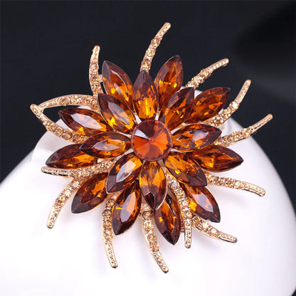 Flower Alloy Plating Women'S Brooches