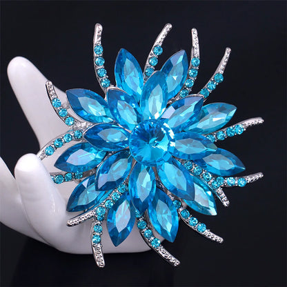 Flower Alloy Plating Women'S Brooches