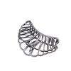 Factory Direct Sales Hot New Hairpin European And American Simple Hollow Mesh Fan-Shaped Hair Accessories Large Grip Women