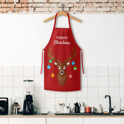 New Christmas Apron Grinch Christmas Elderly Household Kitchen Apron Christmas Product Wholesale