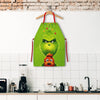 New Christmas Apron Grinch Christmas Elderly Household Kitchen Apron Christmas Product Wholesale