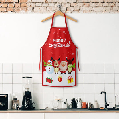 New Christmas Apron Grinch Christmas Elderly Household Kitchen Apron Christmas Product Wholesale