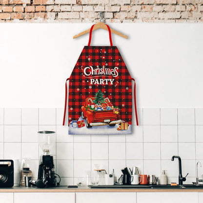 New Christmas Apron Grinch Christmas Elderly Household Kitchen Apron Christmas Product Wholesale