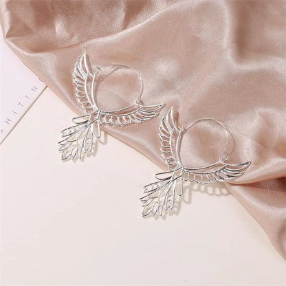 Fashion Wings Plating Alloy No Inlaid Earrings