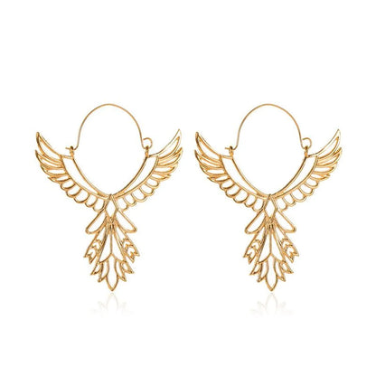 Fashion Wings Plating Alloy No Inlaid Earrings