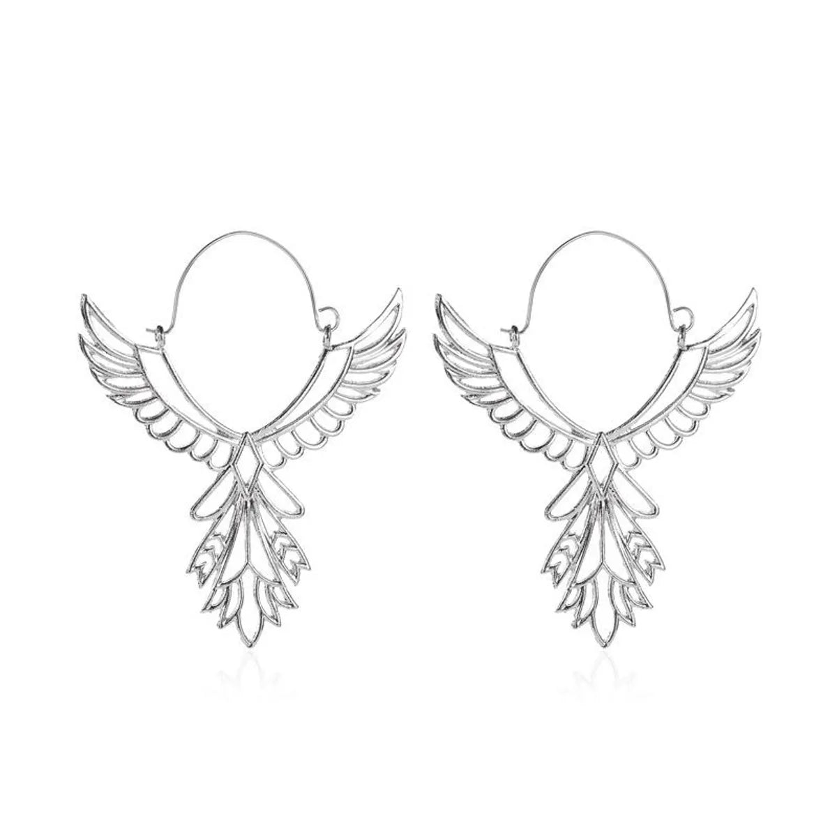 Fashion Wings Plating Alloy No Inlaid Earrings