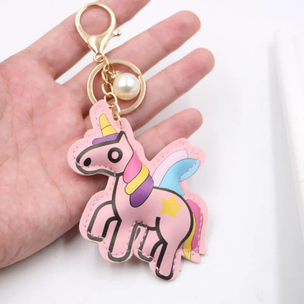 Animal Pegasus  Leather Bag Key Chain Pendant Bag Pendant Keychain