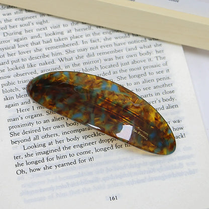 Artistic Color Block Leopard Acetic Acid Sheets Hair Clip