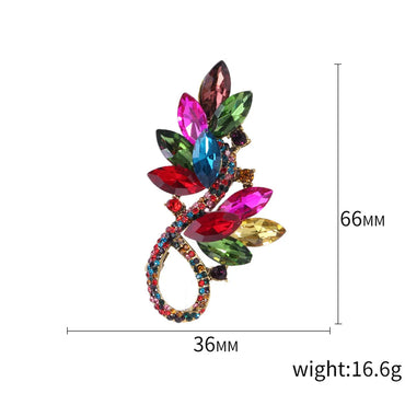 Artistic Flower Alloy Inlay Rhinestones Women'S Brooches