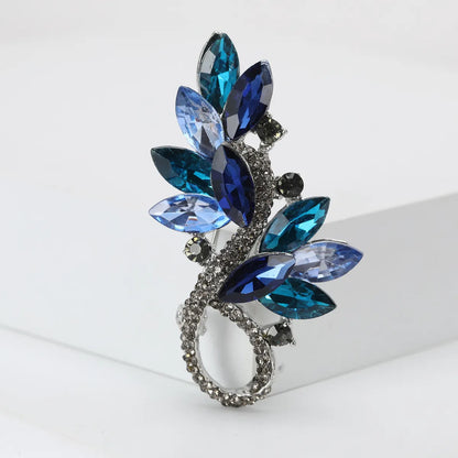 Artistic Flower Alloy Inlay Rhinestones Women'S Brooches