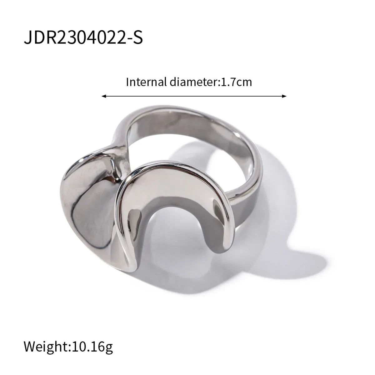 Wholesale Jewelry Artistic Irregular 304 Stainless Steel Plating Rings