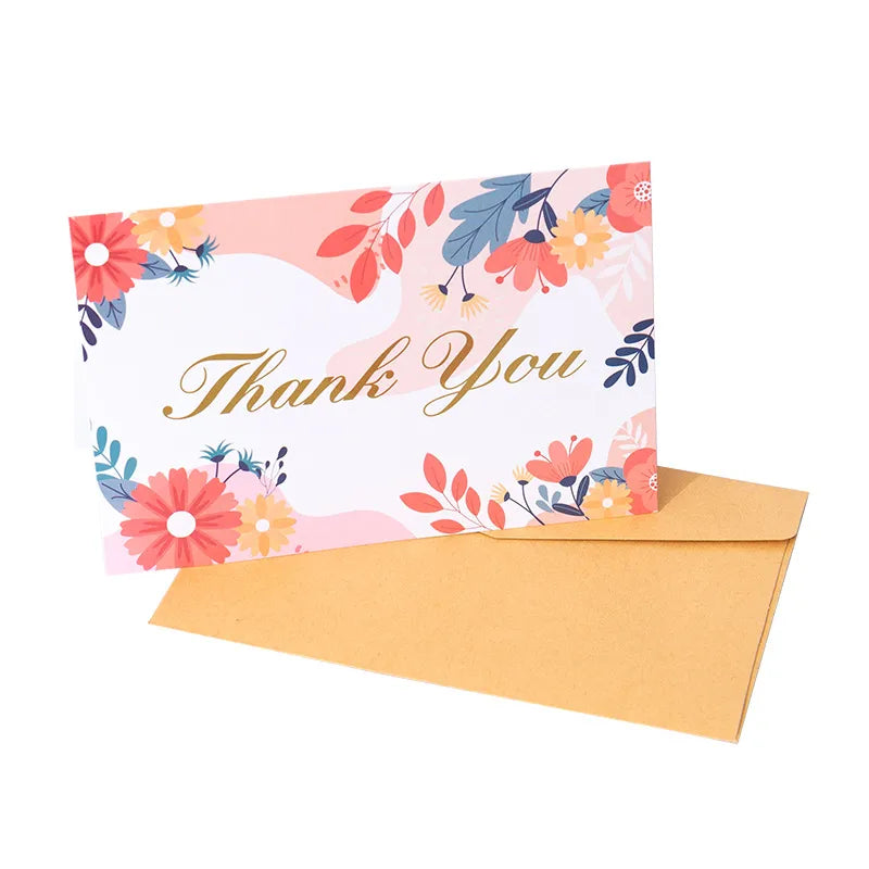 Artistic Letter Flower Paper Festival Card