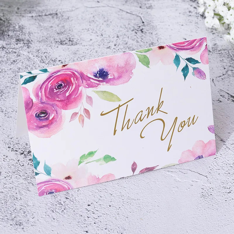 Artistic Letter Flower Paper Festival Card