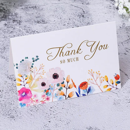 Artistic Letter Flower Paper Festival Card