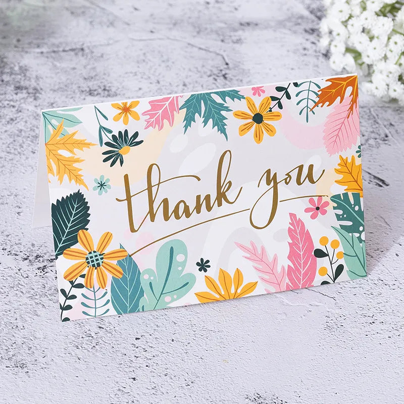 Artistic Letter Flower Paper Festival Card