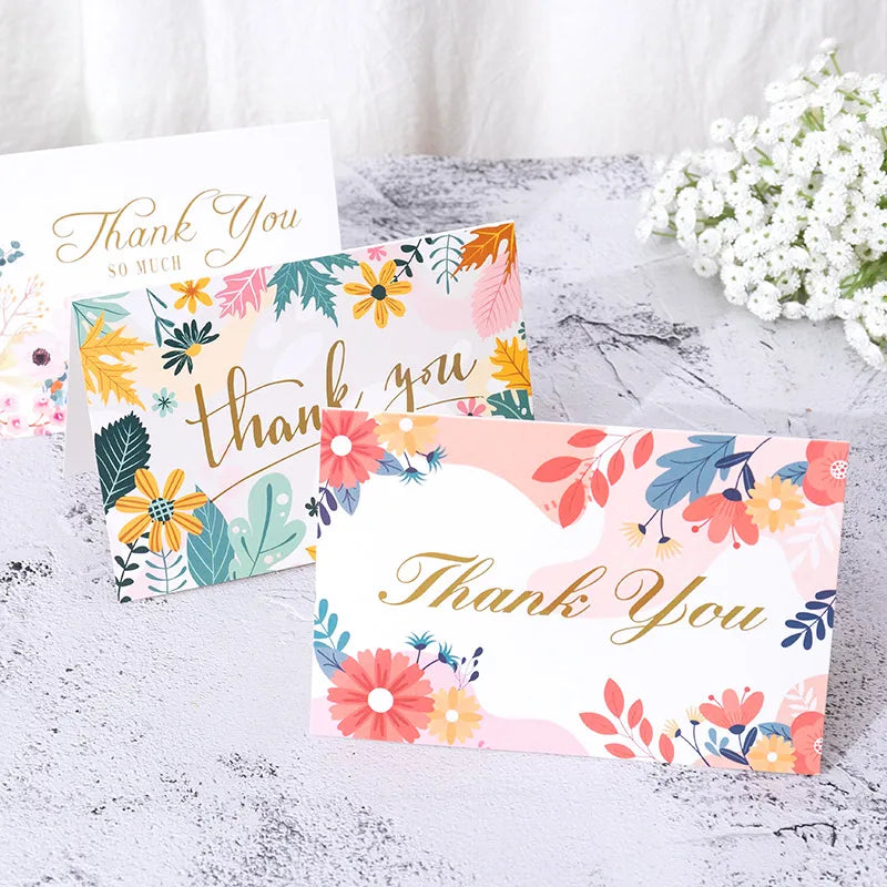 Artistic Letter Flower Paper Festival Card