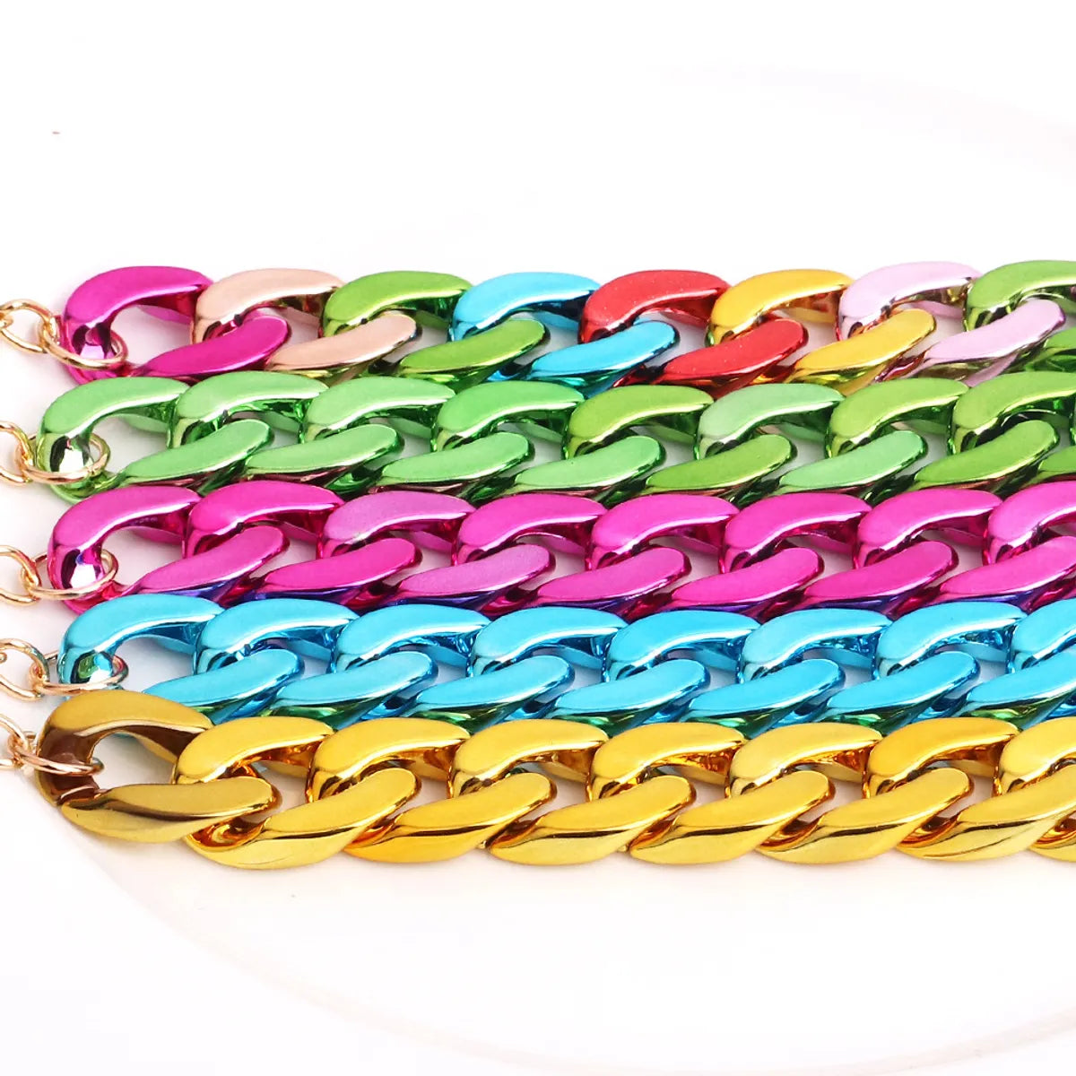 Artistic Solid Color Arylic Wholesale Bracelets