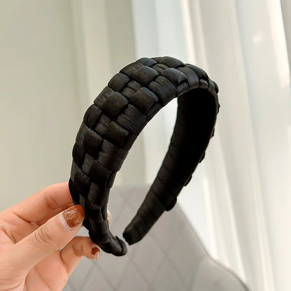 Artistic Solid Color Lingge Cloth Hair Band