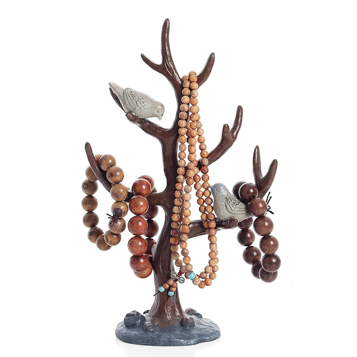 Artistic Tree Bird Resin Jewelry Rack