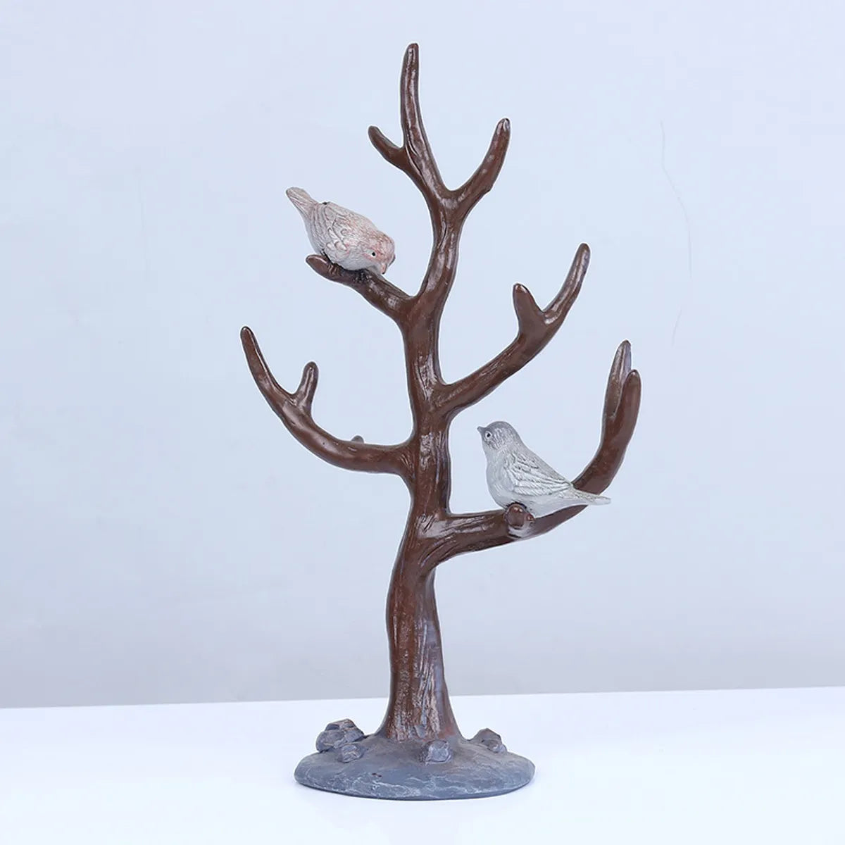 Artistic Tree Bird Resin Jewelry Rack