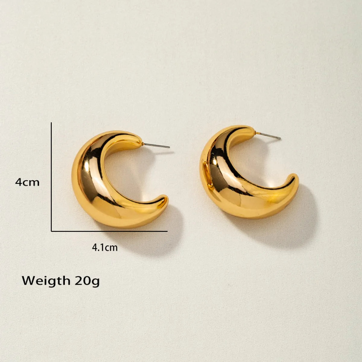 Lady Geometric Plating Alloy No Inlaid Earrings