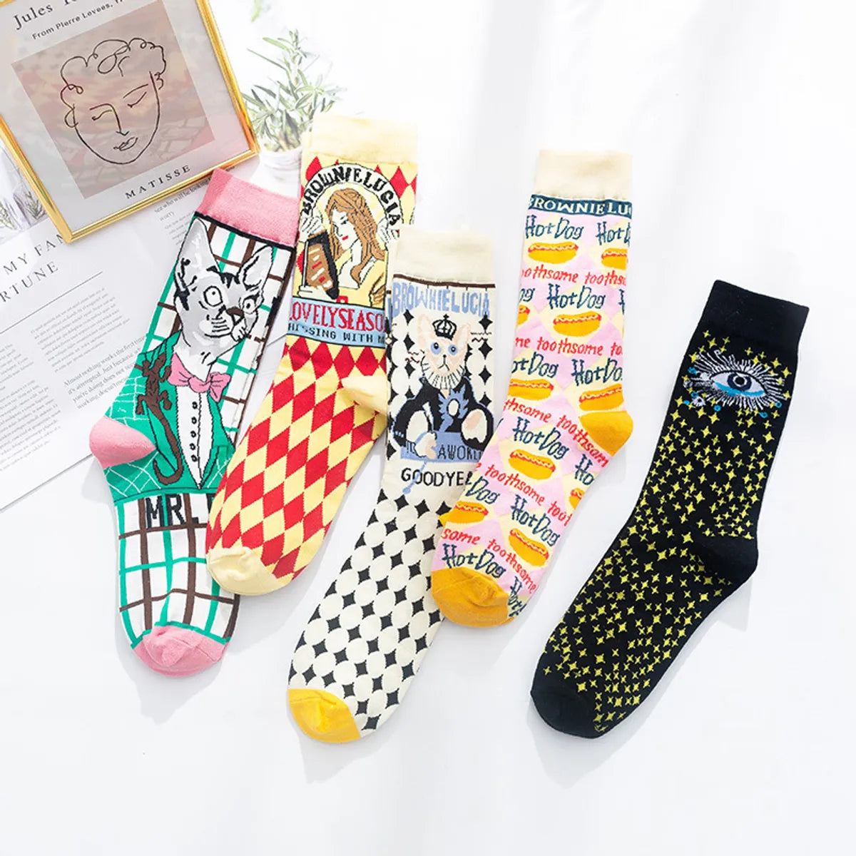 Autumn And Winter Women'S Socks New Lolita Designer Retro Thick Cotton Socks Wholesale