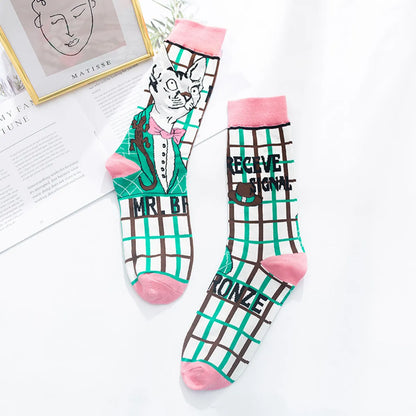 Autumn And Winter Women'S Socks New Lolita Designer Retro Thick Cotton Socks Wholesale