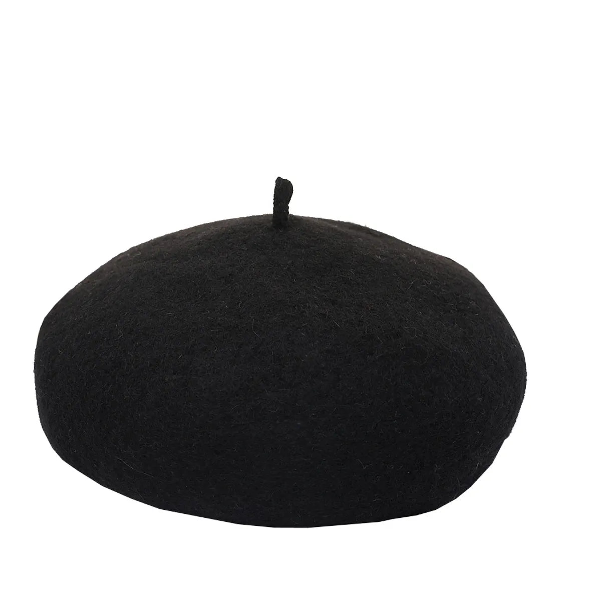 Women'S Simple Style Solid Color Eaveless Beret Hat