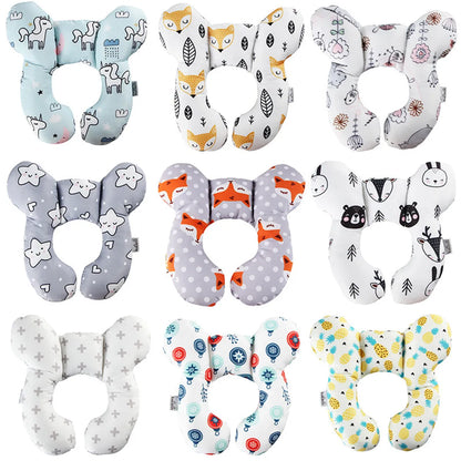 Baby Head Protector U-Shape Pillow Cart Fixed Head Pillow Car Seat Sleeping Protection Head Neck Pillow Wholesale