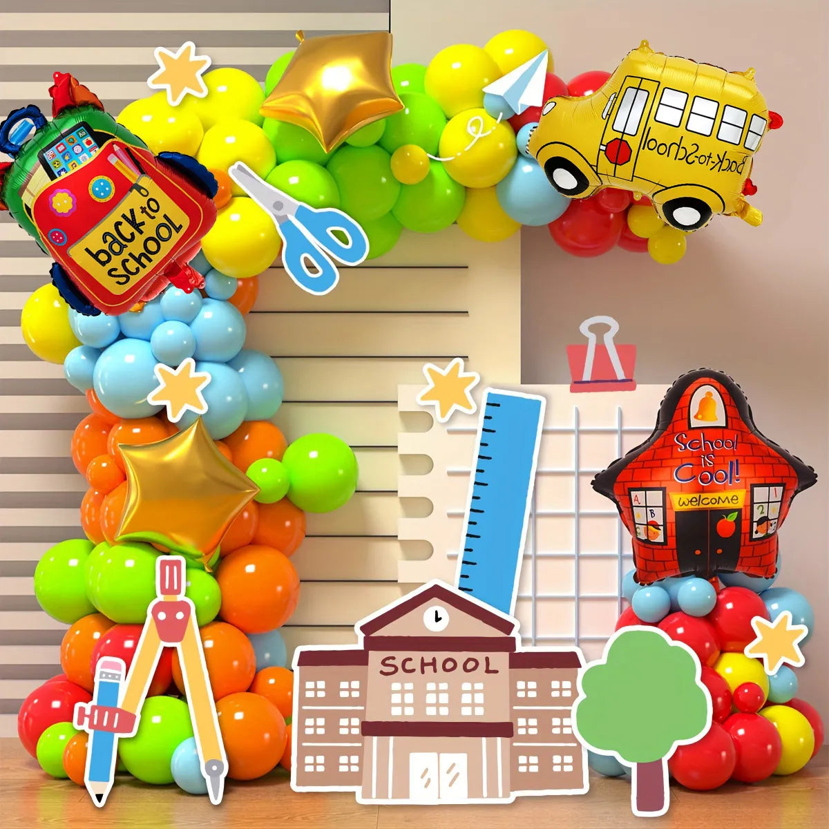 Back To School Casual Bag House Car Emulsion Home Party Balloons